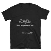 NewSense "What Happened To Law" Quote Tee Blk/Blue